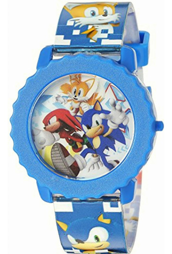 Reloj Sonic The Hedgehog Para Hombres 37mm