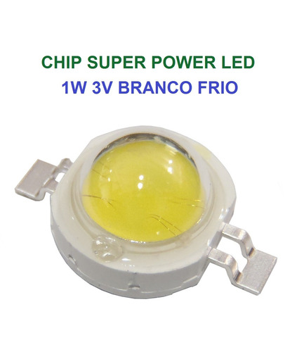 Chip Super Power Led 1w 3v Branco Frio Original