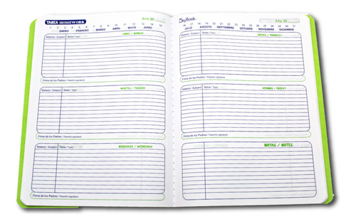 Libreta De Tareas Cosida Skybook