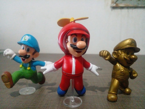 3 Figuras De Super Mario 2,5 Pulgadas - Jakks - Wabro