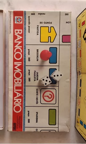 Antigo Jogo De Tabuleiro Banco Imobiliário Estrela De 1969