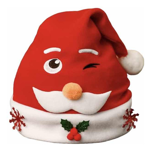 Pack X12 Gorros De Navidad Decoración Viejito Pascuero