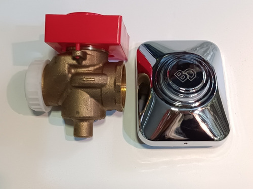 Válvula Descarga De Inodoro Metálico Para Baño 10×13 Cm Crom