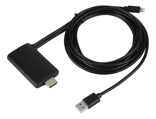 Cable Av De Lightning A Hdmi Tv Av 1080p Para Teléfono Móvil