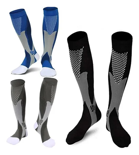Calcetines De Compresión, 3 Pares, Calcetines De Apoyo Depor