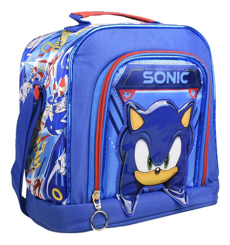 Lonchera Infantil Ruz Sonic Diseño The Hedgehog Azul