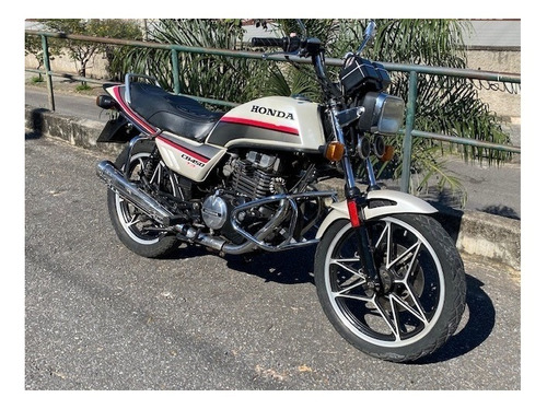 Honda Cb 450 Tr 1986/87 Placa Prata
