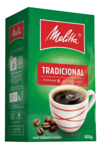 Café Melitta Tradicional Torrado E Moído 500g Pó De Café.