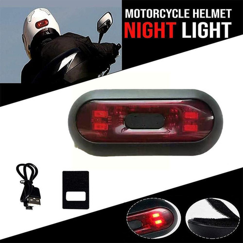 Luz Trasera For Casco De Motocicleta, Lámpara Trasera Modif