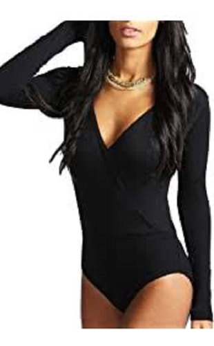 Body Blusa Mujer Negro Camisa Camiseta Top Vestido Bodie