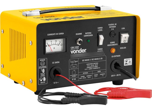 Carregador De Bateria 25-90ah 12v 220v Cbv950 - Vonder