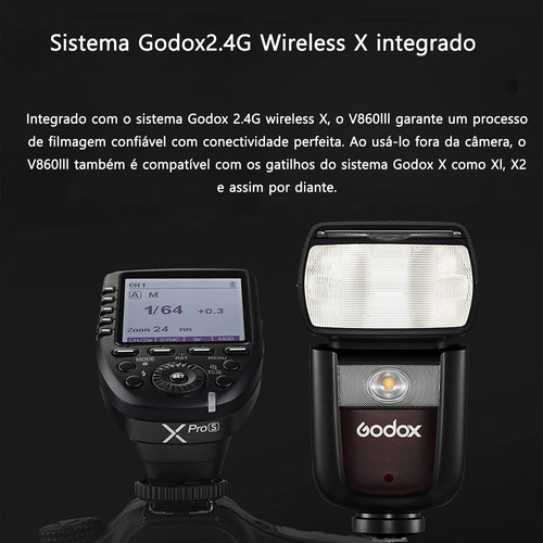 Godox V860iii-n Flash Para Nikon Flash Speedlite 2.4g Ttl