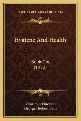 Libro Hygiene And Health: Book One (1922) - Emerson, Char...