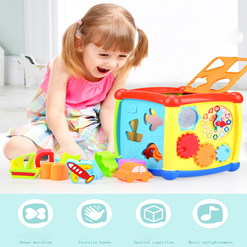 Juego De Juguetes Didácticos Para Bebés 6 En 1 Con Sonido De