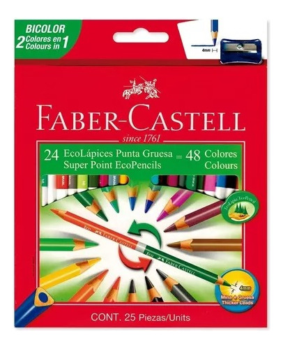 Color Faber Castell X 24 Bicolor