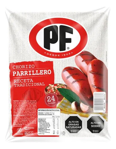 Chorizo Parrillero  Pf 1kl (2uni)super