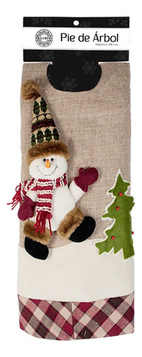 Pie De Arbol Navideño Snow 107 Cm Color Marrón