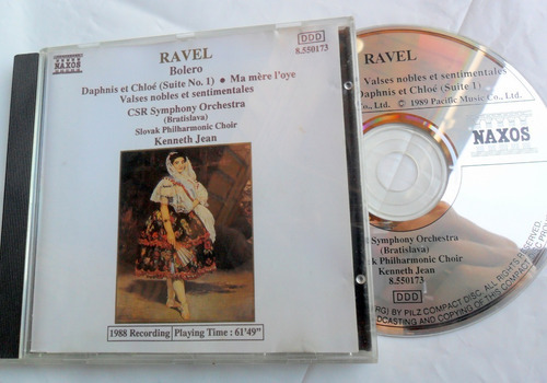  Ravel - Bolero * Daphnis Et Chloe / Naxos Cd Importado Ex 