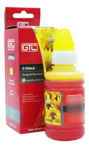 Tinta Alternativa Gtc Para Epson T664 100ml