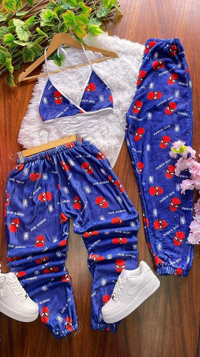 Conjunto  De Pijama De Pareja Spiderman Duo Teddy