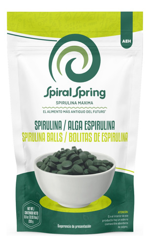 Spirulina Orgánica 3 Bolsas Con 500 Bolitas C/u. Espirulina