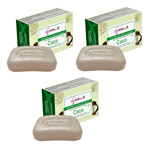 3 Jabon De Coco 80g - g a $100