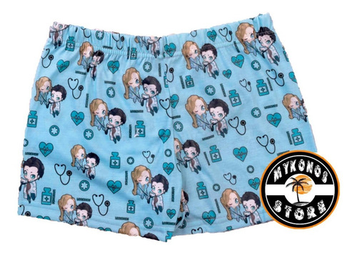 Imagen 1 de 2 de Short De Verano Grey's Anatomy Save Lives - Store Mykonos