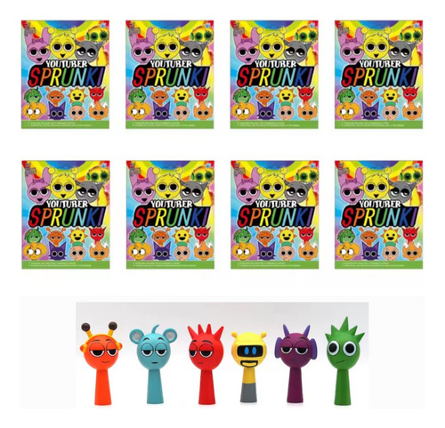 10 Figura De Sprunki Sobre Sorpresa Coleccionables