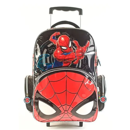 Mochila Spiderman Go C/carro 16p 62313
