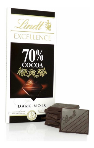 Dulce, Chocolate Suizo Importado Lindt® Excellence 70% Cacao