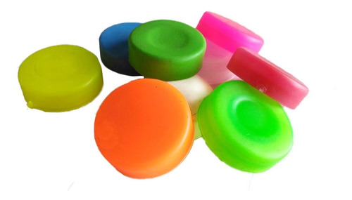 250 Tapas Plásticas Silicona Colores Para Botellas