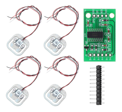 4 Celdas De Carga 50kg Sensor Fuerza Peso Mas Módulo Hx711