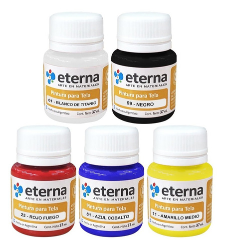 Pintura Para Tela Eterna 37 Ml Varios Colores