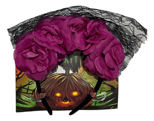 5 Diadema Flores Dia De Muertos Halloween Catrina Disfraz