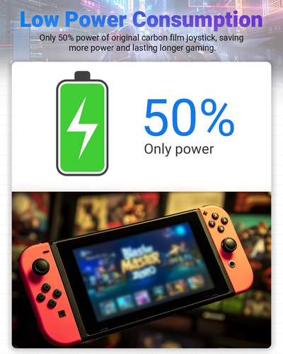 Jzw-shop Switch Joycon Joystick De Reemplazo, Sin Efecto De