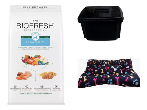 Biofresh Adulto Raza Mediana 15k Con Contenedor Y Colchoneta