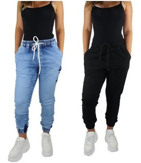 calça jeans feminina com elastico