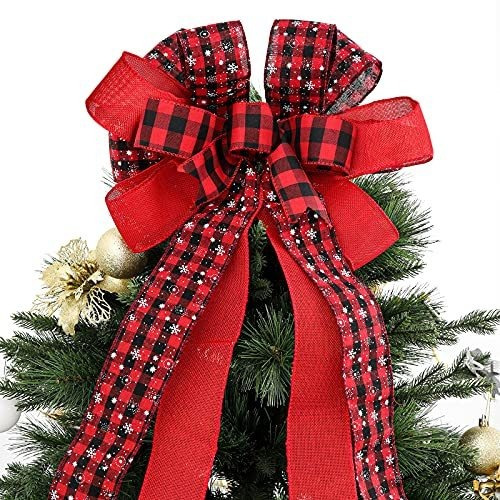 Mono Para Pino De Navidad Rojo A Cuadros 13 X 34 Pulgadas