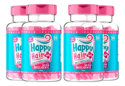 comprar Happy Hair 4 Potes Direto De Fabrica, Leia A Descrição.