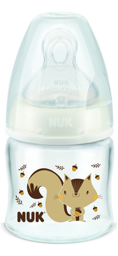 Mamadeira Para Recém Nascido First Choice 90ml - Nuk Cor Branco Esquilo