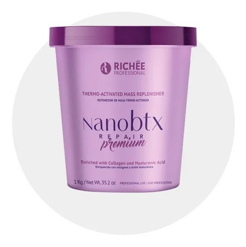 Nano Botox Premium Richee 1kg Reduccion Volumen Hidrata