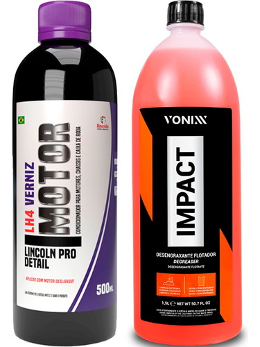 Kit Lh4 Verniz De Motor 500ml Lincoln + Impact 1,5l