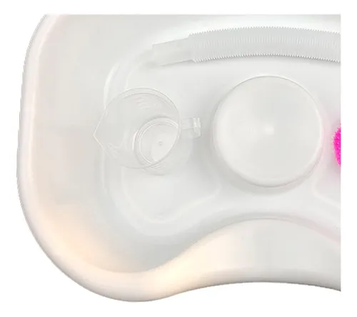 Lavabo Para Lavar El Cabello En La Cama Blanco