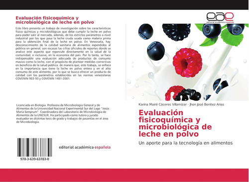 Libro: Evaluación Fisicoquímica Y Microbiológica Leche