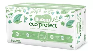 Pañal Huggies Eco Protect Etapa 2 Unisex 40 Piezas