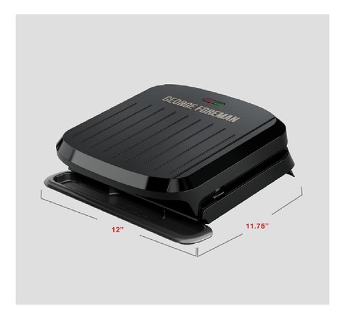 George Foreman Hasta 4 porciones con platos extraíbles