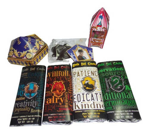 Imagen 2 de 4 de 4 Chocolates Tematica Harry Potter 4 Casas De Howarts X 50gr