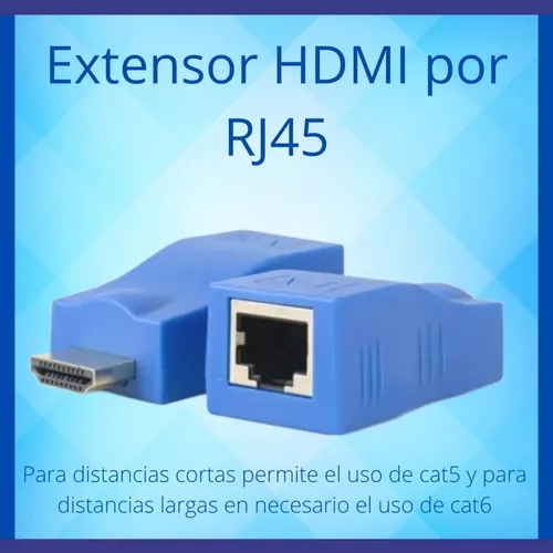 ADAPTADOR HDMI 30 MTS POR UTP RED RJ45 7402