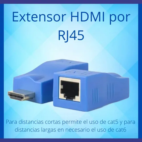 ADAPTADOR HDMI 30 MTS POR UTP RED RJ45 7402