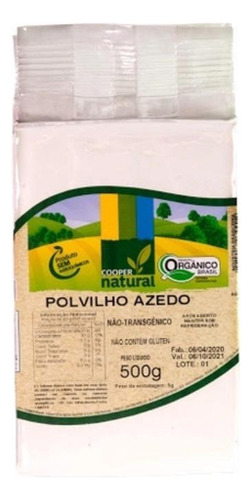 Kit 3x: Polvilho Azedo Orgânico Coopernatural 500g